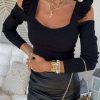 بادی آستین دکلته بند چین دار - Thumbnail Image 2