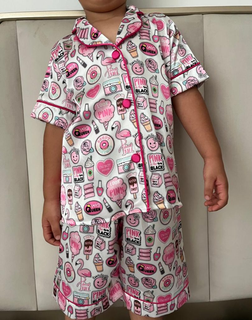 بلوز آستین کوتاه و شلوارک کاپ کیک