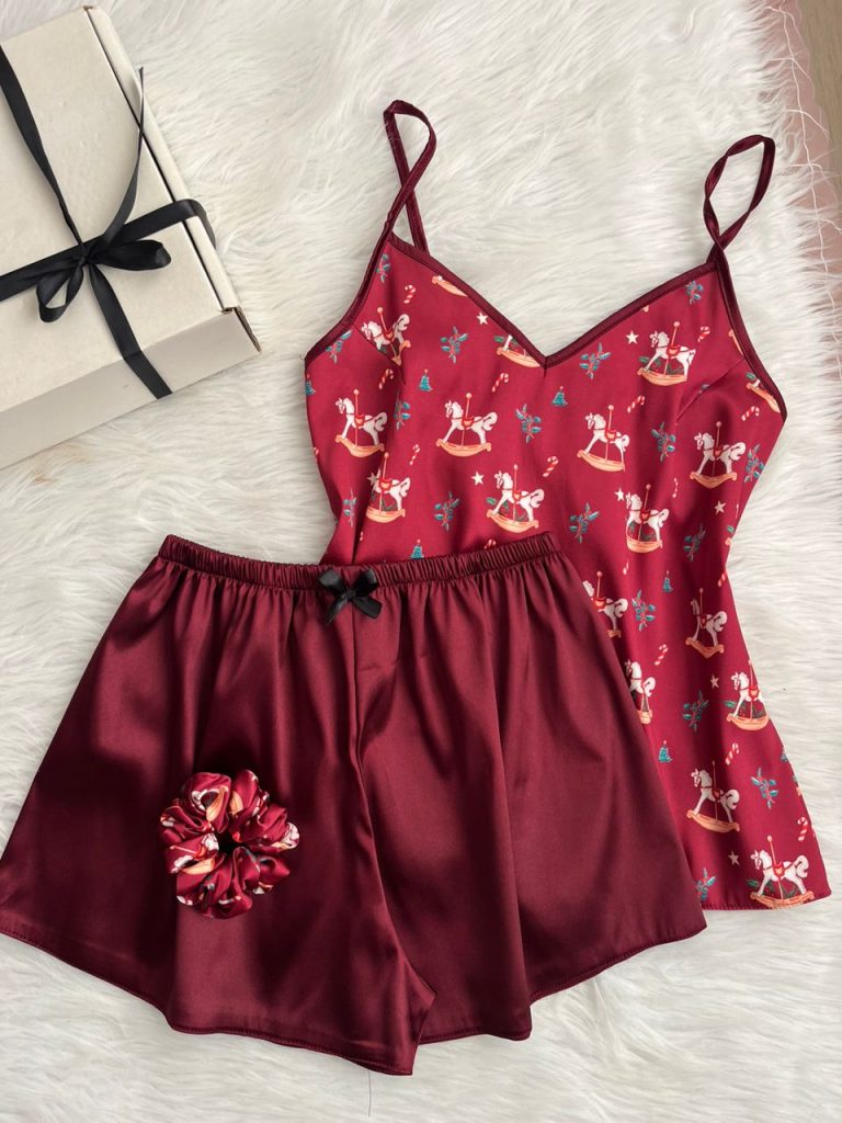 تاپ شلوارک طرح کریسمس